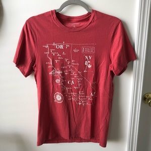 J Crew Mercantile Map Tee